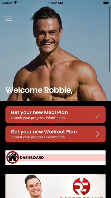 Robbie Frame Fitness Screenshot