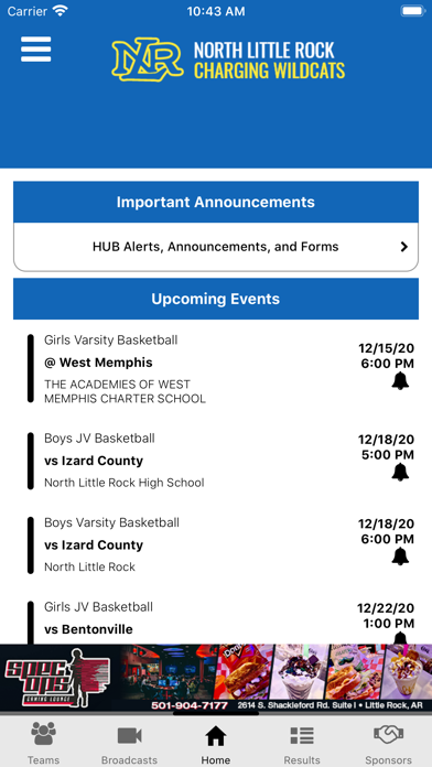 NLR Athletics Screenshot