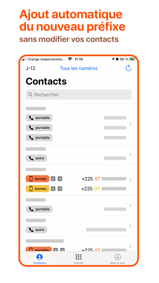#1. Contacts CI (iOS) 由: JEAN-FRANCOIS N'GUETTA REGIS ANIMAN