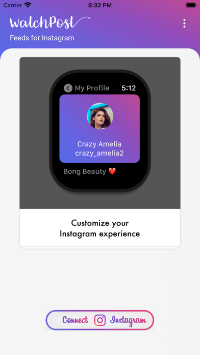 WatchPost for Instagram Feeds Screenshot