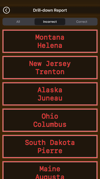 US States & Capitals Screenshot