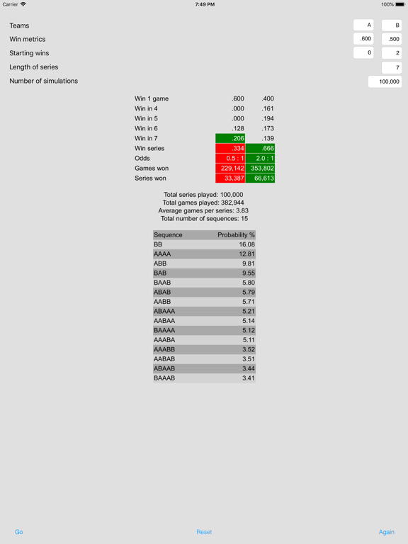 Screenshot #5 pour Playoff Simulator