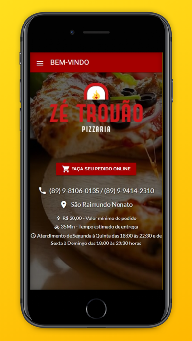 Zé Trovão Pizzaria Screenshot