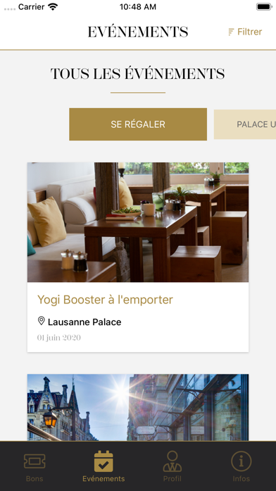 La Carte - Lausanne Palace Screenshot