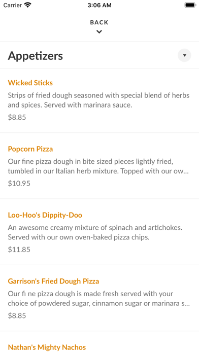 Randy's Wooster Street Pizza Screenshot
