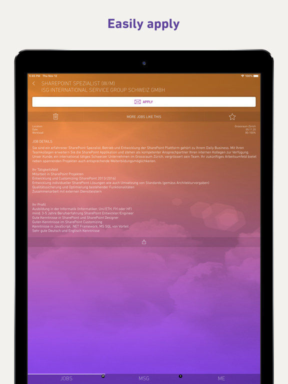 Screenshot #5 pour yooture job search