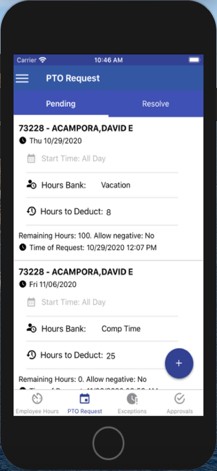 Treering Time Manager