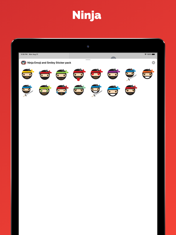 Screenshot #4 pour Ninja Autocollant Emoji