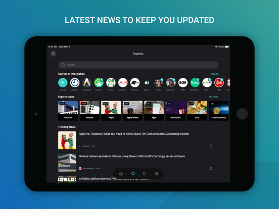 Geek Tech iPad screenshot 3 - News app