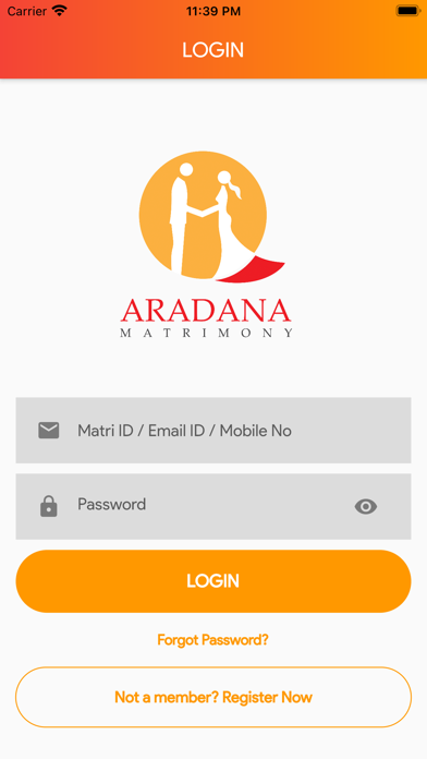 Aradana Matrimony Screenshot