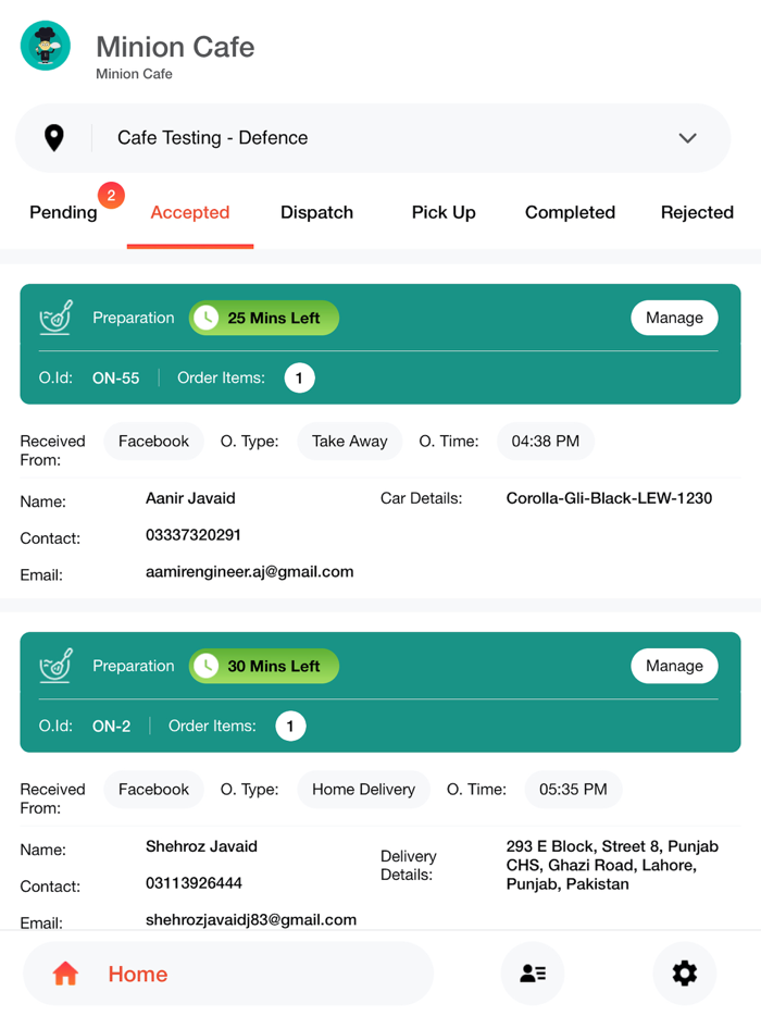 Meal Minion Order Manager