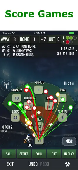 Game screenshot iScore Baseball and Softball mod apk