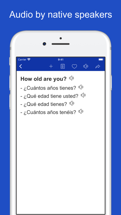 English Spanish Sentences Screenshot