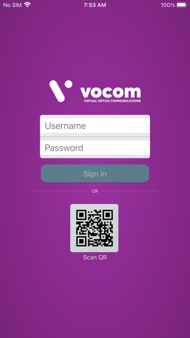 Vocom VoIP Screenshot