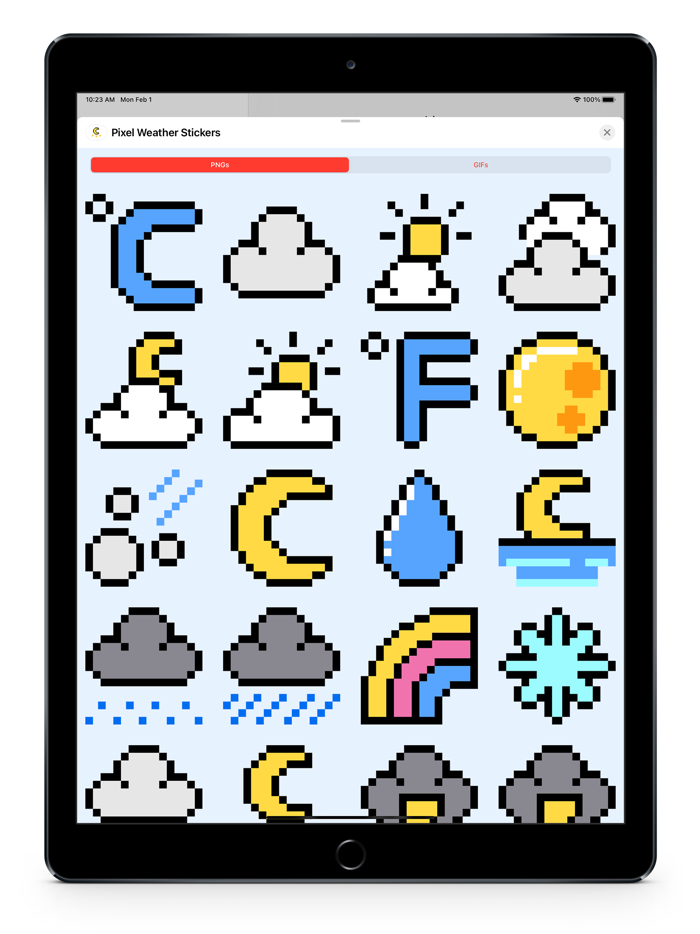 Pixel Weather GIFs and Stickers