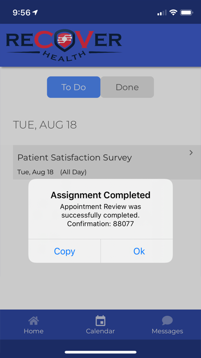 ReCOVer-Health Screenshot