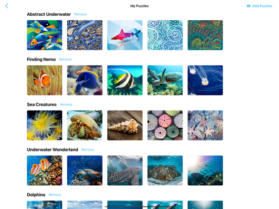 Jigsaw Puzzles Underwater iPad app afbeelding 3