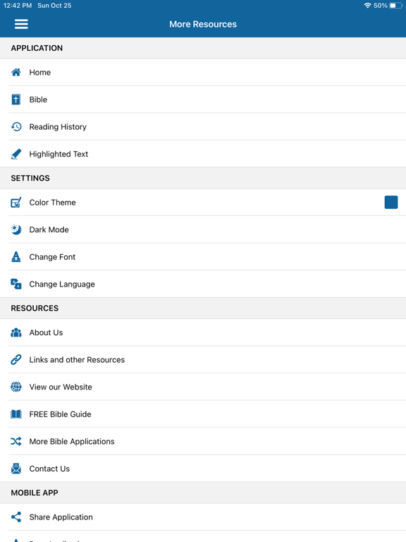 Bible Study by Topics, Audio iPad screenshot 7 - Education app