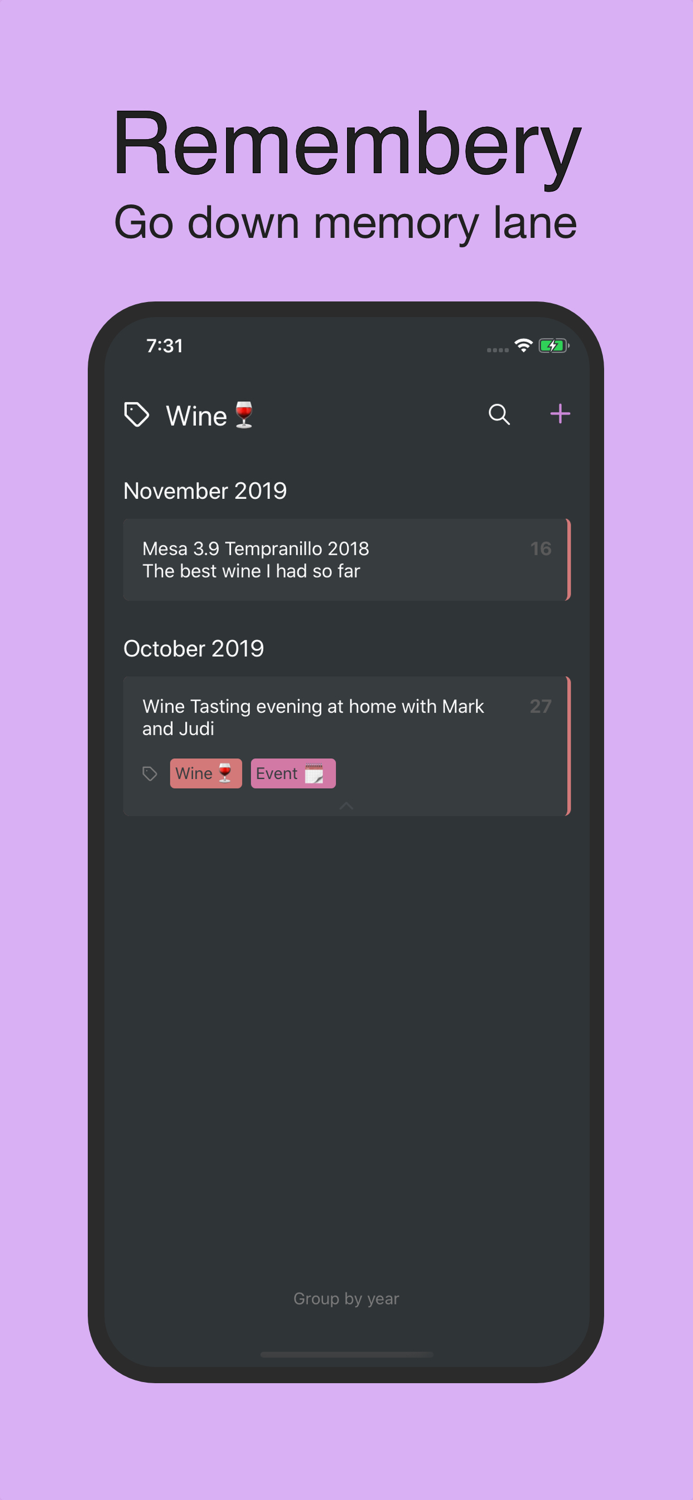 Remembery - Memory Journal