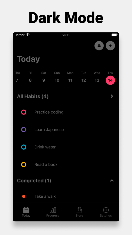 #7. Meleke - Habit Tracker (iOS) By: Ertan Duran