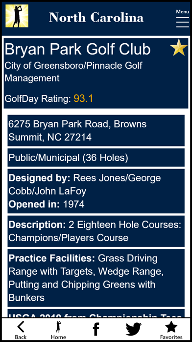 GolfDay North Carolina Screenshot