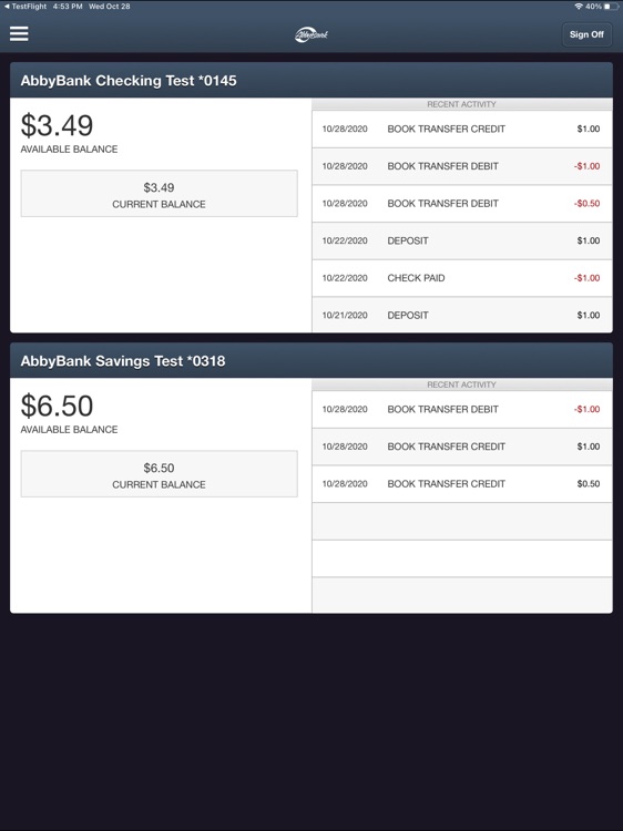 AbbyBank Business for iPad