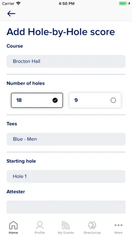 Game screenshot BRS Golf Live Scoring apk