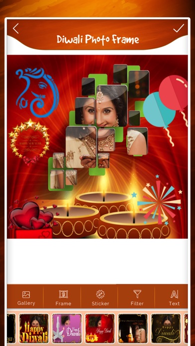 Diwali Photo Frame - Stickerのおすすめ画像4