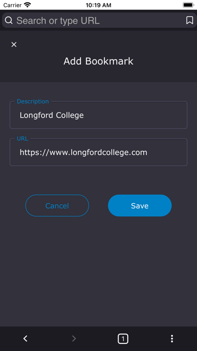 Longford College Browser Screenshot