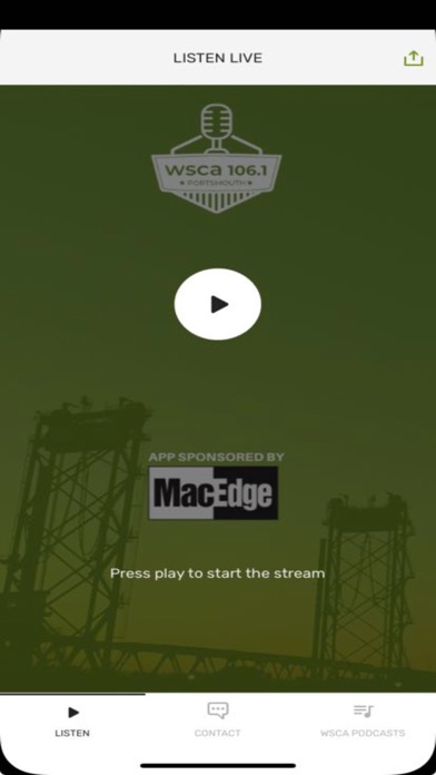 WSCA Radio Screenshot