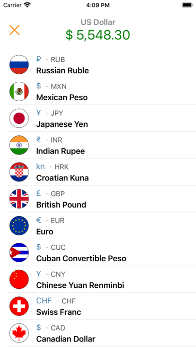 MoneyList Screenshot