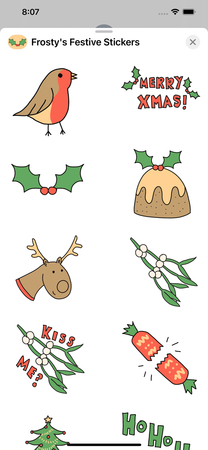 Frostys Festive Stickers