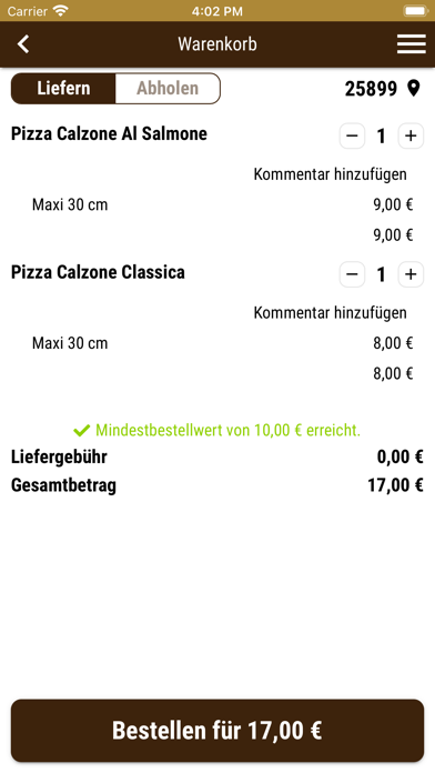 Royal Pizza Klixbüll Screenshot