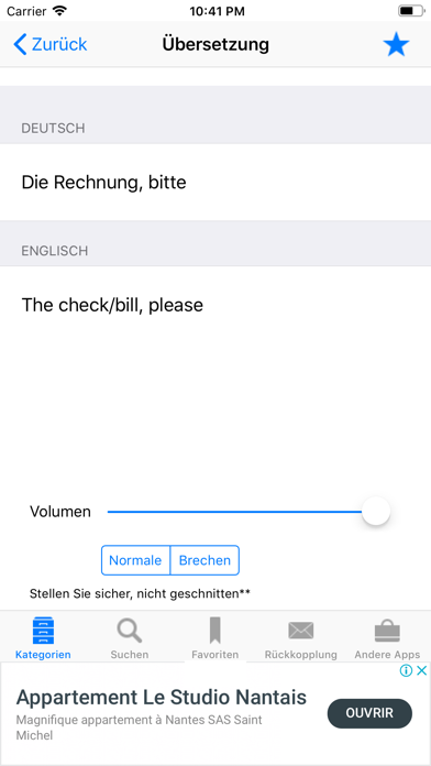Screenshot #3 pour German to English Phrasebook
