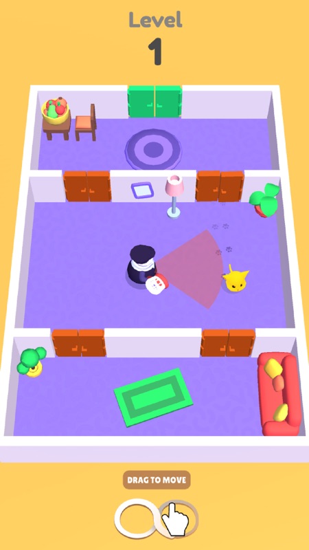 Cat Escape: Hide & Seek Puzzle screenshot 1