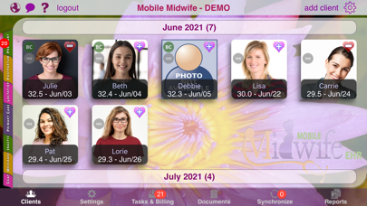 Mobile Midwife EHR Screenshot