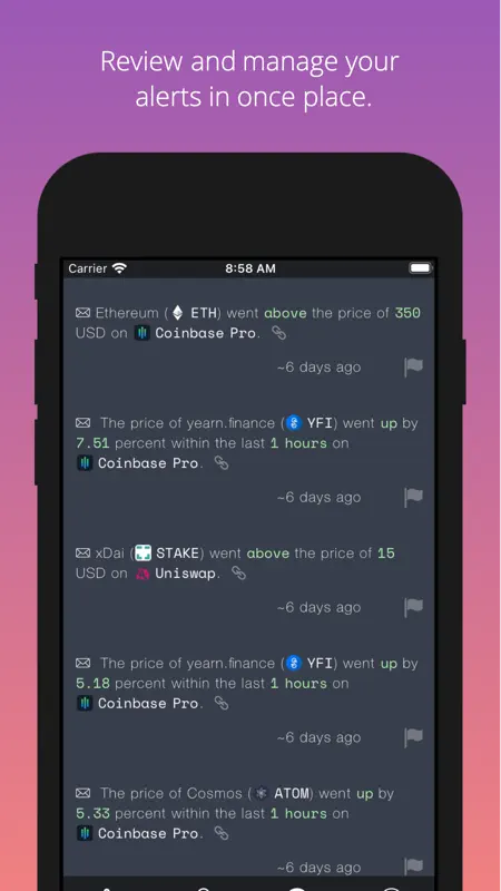 Cryptocurrency Alerting screenshot 8 of 9