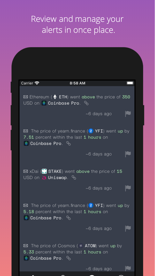 #8. Cryptocurrency Alerting (iOS) 由: Cryptocurrency Alerting, LLC