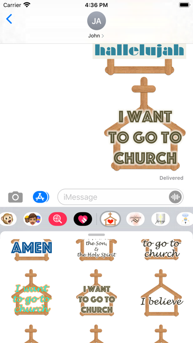 church stickers Screenshot