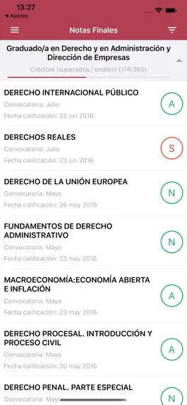 Game screenshot UCO Calificaciones apk