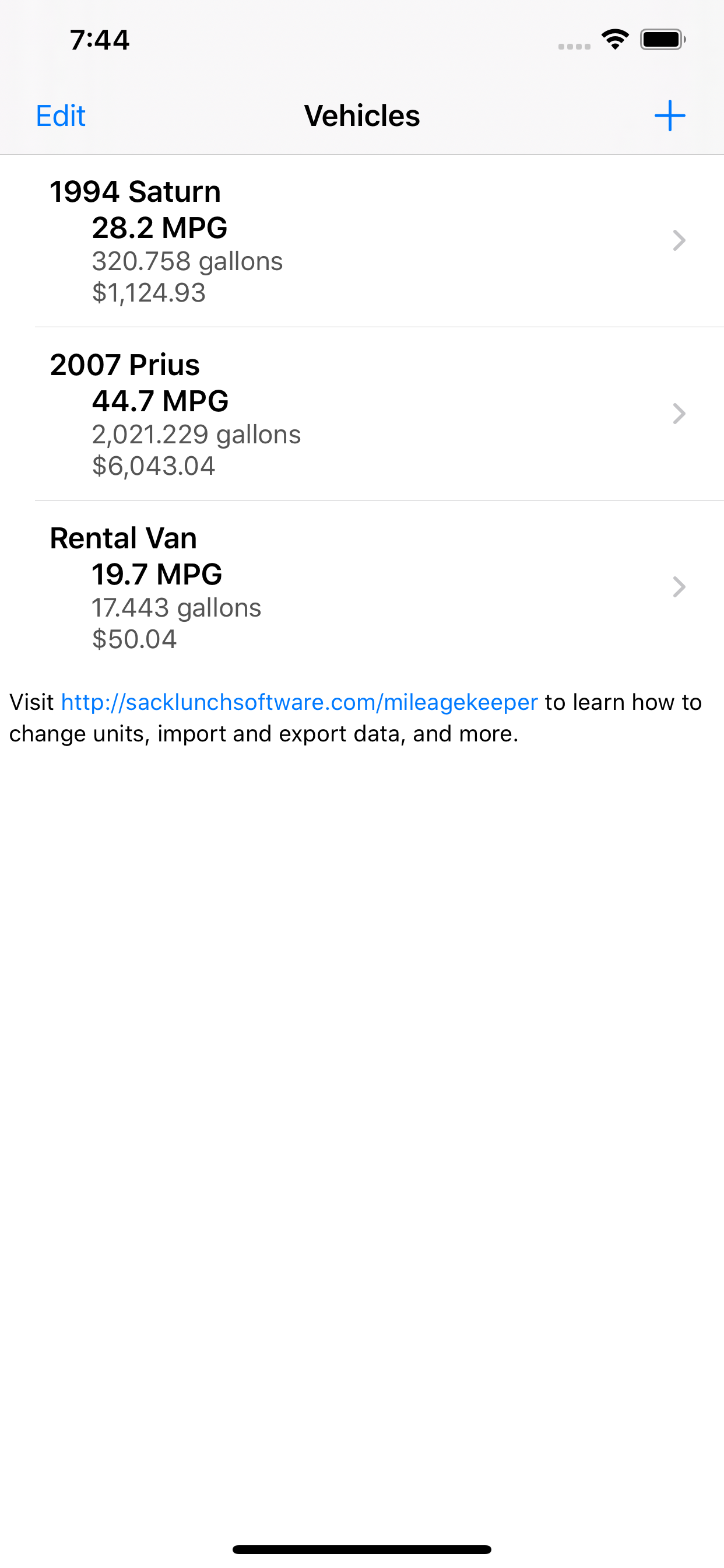 Mileage Keeper