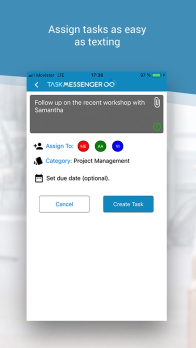 How to cancel & delete Task Messenger from iphone & ipad 3