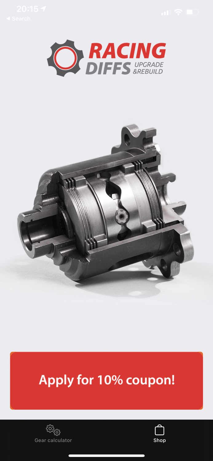 Racing Diffs - Gear ratio