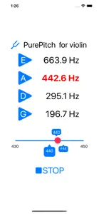 Pure Pitch for Violin1 screenshot #2 for iPhone