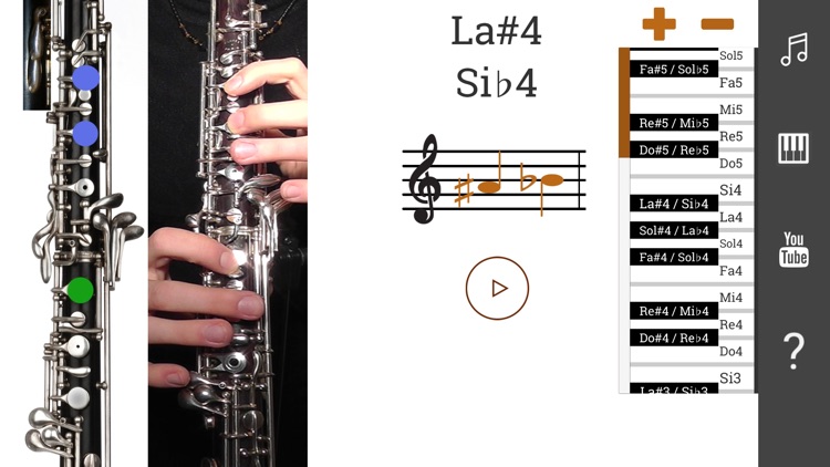 2D Oboe Fingering Chart