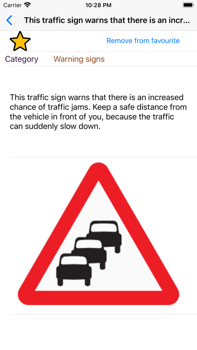 Road signs world Quiz Screenshot