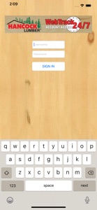 Hancock Lumber Web Track screenshot #1 for iPhone