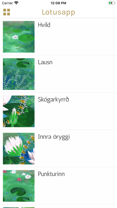 Lótusapp Screenshot