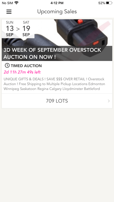 Screenshot #1 pour Mega Savers Auction