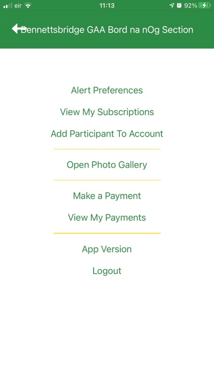 Bennettsbridge GAA screenshot-3